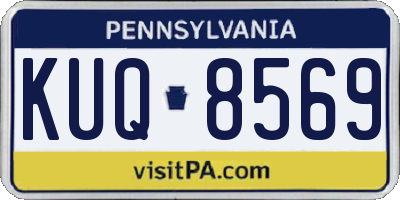 PA license plate KUQ8569