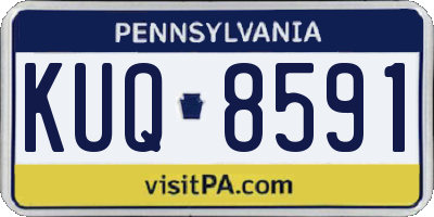 PA license plate KUQ8591