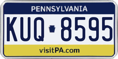PA license plate KUQ8595