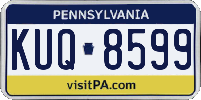 PA license plate KUQ8599