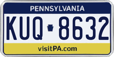 PA license plate KUQ8632