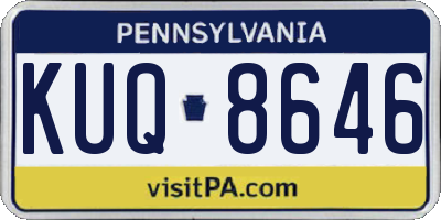 PA license plate KUQ8646