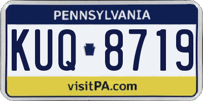 PA license plate KUQ8719