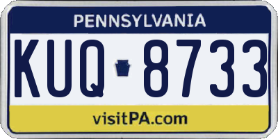 PA license plate KUQ8733