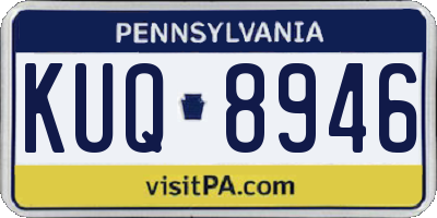 PA license plate KUQ8946