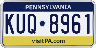 PA license plate KUQ8961