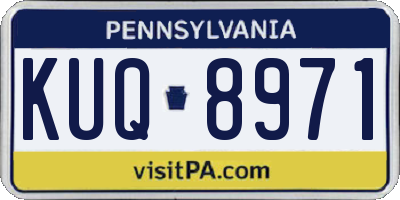 PA license plate KUQ8971