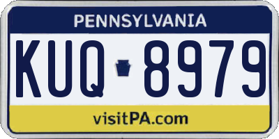 PA license plate KUQ8979