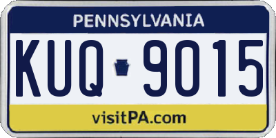 PA license plate KUQ9015