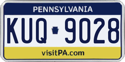 PA license plate KUQ9028