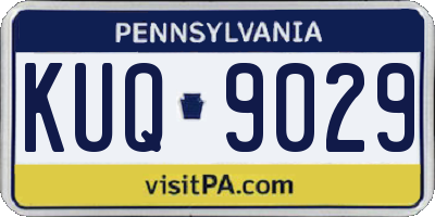 PA license plate KUQ9029