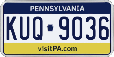 PA license plate KUQ9036
