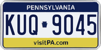 PA license plate KUQ9045