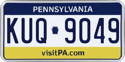 PA license plate KUQ9049
