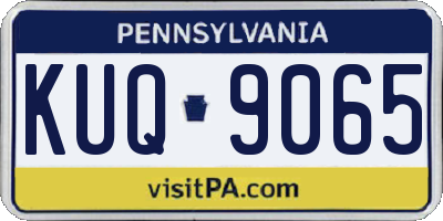 PA license plate KUQ9065