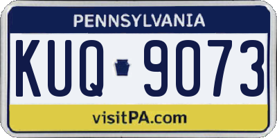 PA license plate KUQ9073