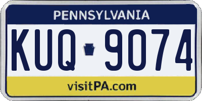 PA license plate KUQ9074