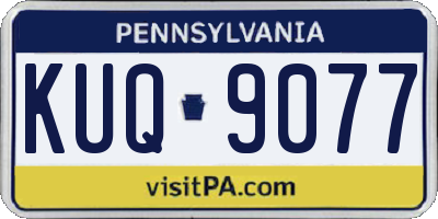 PA license plate KUQ9077