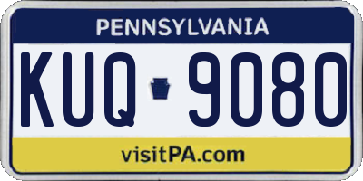 PA license plate KUQ9080