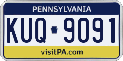 PA license plate KUQ9091