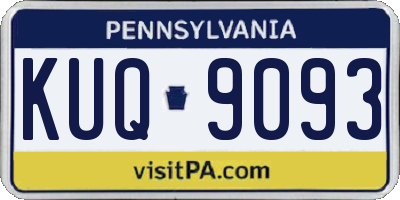 PA license plate KUQ9093