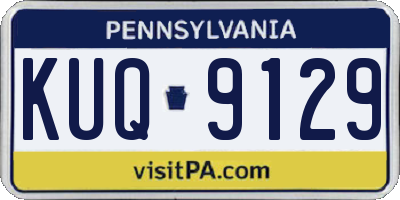 PA license plate KUQ9129