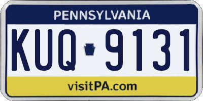 PA license plate KUQ9131