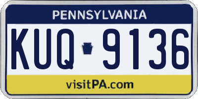 PA license plate KUQ9136