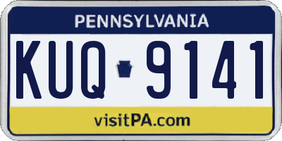 PA license plate KUQ9141