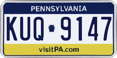 PA license plate KUQ9147