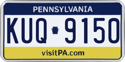 PA license plate KUQ9150