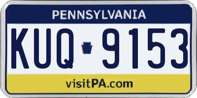 PA license plate KUQ9153