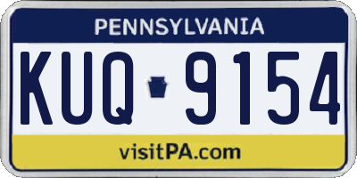 PA license plate KUQ9154