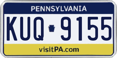 PA license plate KUQ9155