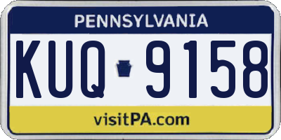 PA license plate KUQ9158