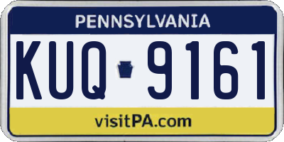 PA license plate KUQ9161