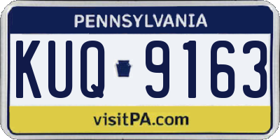 PA license plate KUQ9163