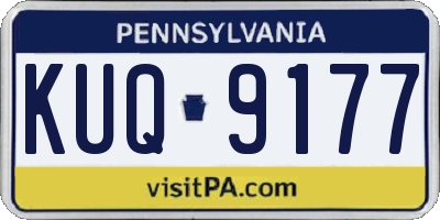 PA license plate KUQ9177