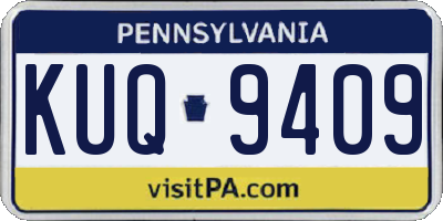 PA license plate KUQ9409