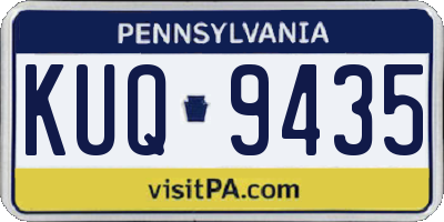 PA license plate KUQ9435