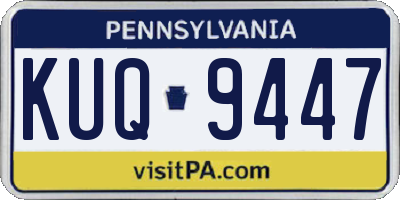 PA license plate KUQ9447