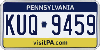 PA license plate KUQ9459