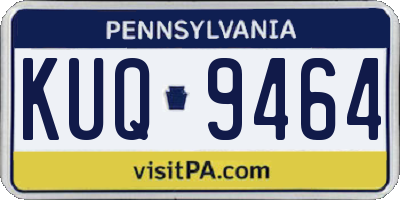 PA license plate KUQ9464