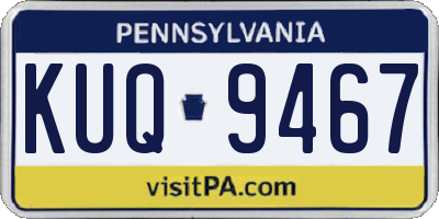 PA license plate KUQ9467