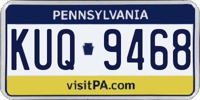 PA license plate KUQ9468