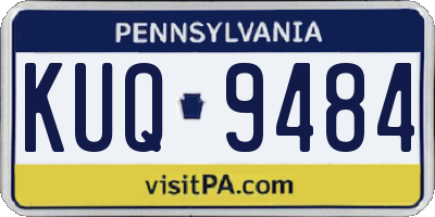 PA license plate KUQ9484