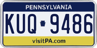 PA license plate KUQ9486