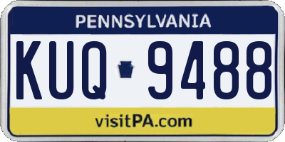 PA license plate KUQ9488