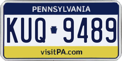 PA license plate KUQ9489