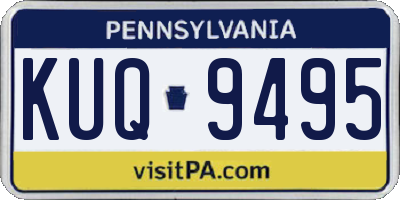 PA license plate KUQ9495